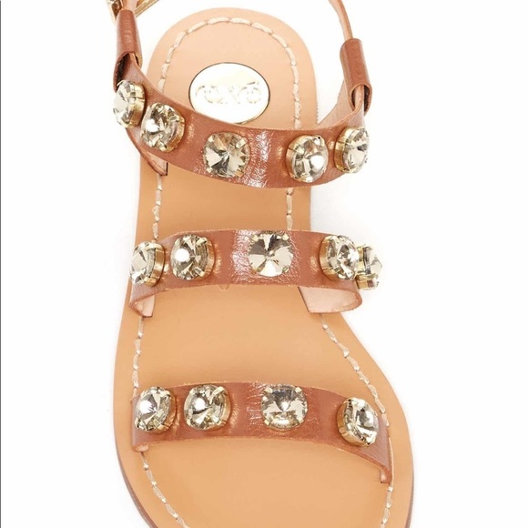 💕x2HP💕Exe Carmen leather crystal sandals - Picture 3 of 14